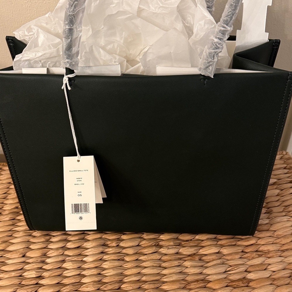 Tory Burch dark green Tote with Logo NWT - Picture 2 of 7